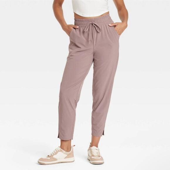 all in motion Pants - All In Motion Women's Active‎ Light High Rise Taper Pants Mauve Size XL